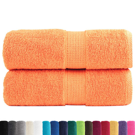 Premium washandjes SOLUND 2 stuks oranje 30x30 cm 600 g/m2 2
