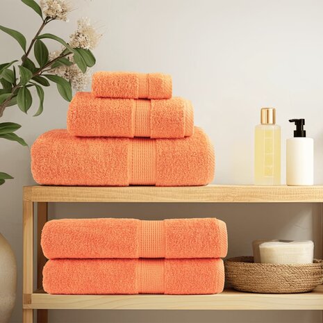 Premium washandjes SOLUND 2 stuks oranje 30x30 cm 600 g/m2 3