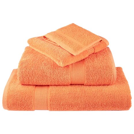 Premium washandjes SOLUND 2 stuks oranje 30x30 cm 600 g/m2 4