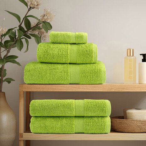 Premium washandjes SOLUND 2 st appelgroen 30x30 cm 600 g/m2 3