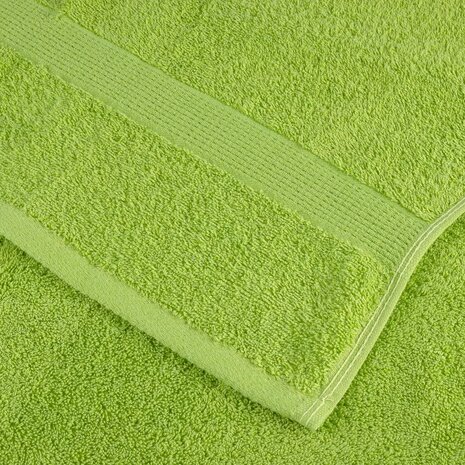 Premium washandjes SOLUND 4 stuks appelgroen 30x30 cm 600 g/m&sup2; 6