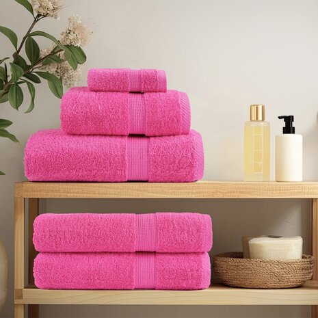 Premium washandjes SOLUND 2 st roze 30x30 cm 600 g/m2 3