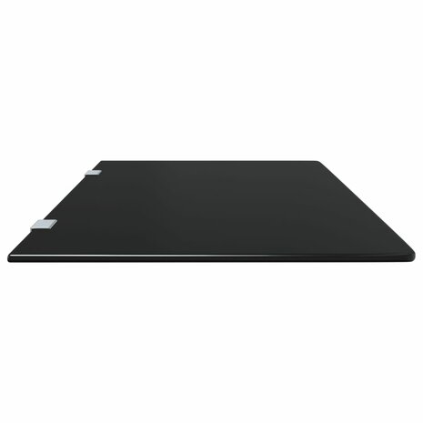 Urinoirschot wandgemonteerd 90x40 cm gehard glas zwart 5