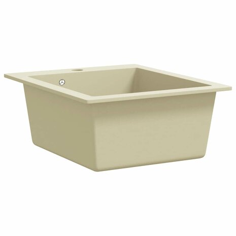 Spoelbak enkele bak graniet beige 4