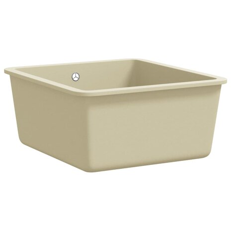 Spoelbak enkele bak graniet beige 4