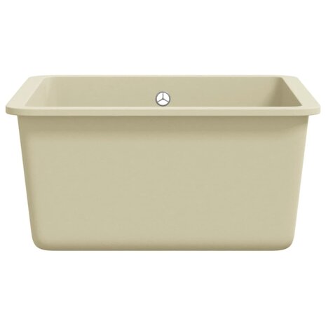 Spoelbak enkele bak graniet beige 5