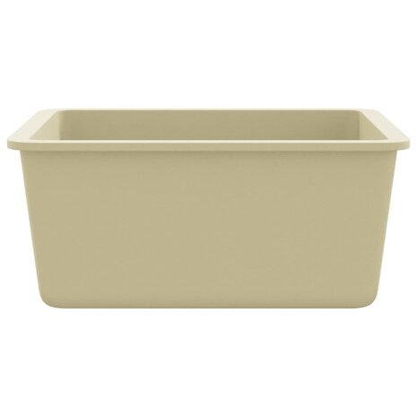 Spoelbak enkele bak graniet beige 6