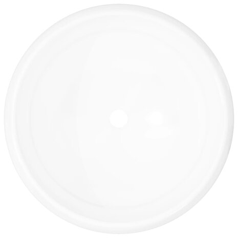 Wastafel rond 40x15 cm keramiek wit 3
