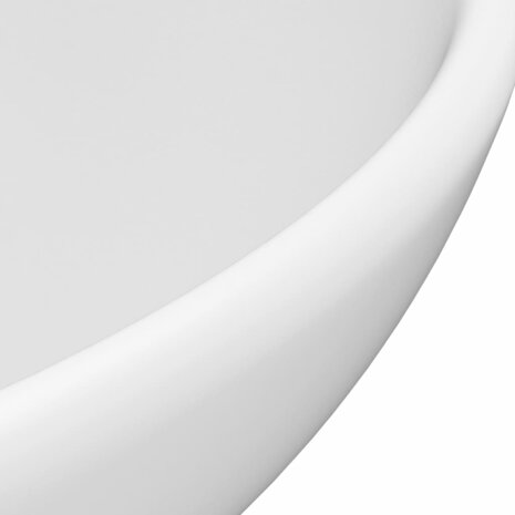 Wastafel rond 32,5x14 cm keramiek matwit 5