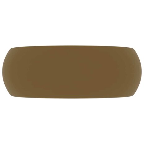 Wastafel rond 40x15 cm keramiek matcr&egrave;me 3