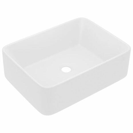 Wastafel 41x30x12 cm keramiek matwit 2