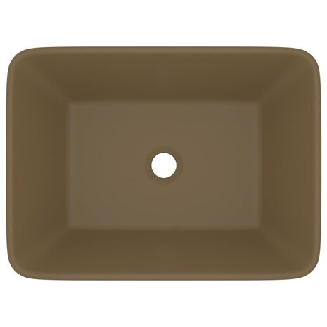 Wastafel 41x30x12 cm keramiek matcr&egrave;me 3