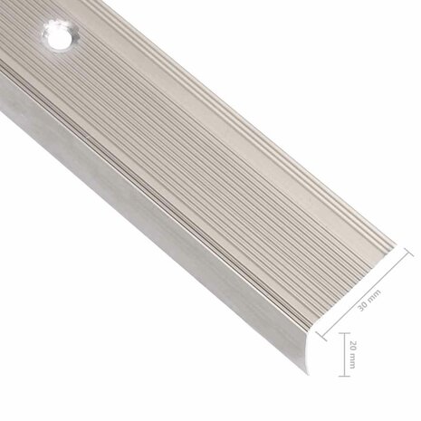 Trapprofielen L-vormig 15 st 90 cm aluminium champagnekleurig 6