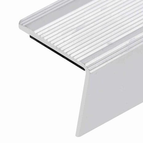 Trapprofielen L-vormig 5 st 100 cm aluminium zilverkleurig 5