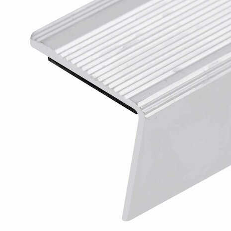 Trapprofielen L-vormig 5 st 100 cm aluminium zilverkleurig 5