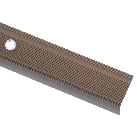 Trapprofielen L-vormig 5 st 100 cm aluminium bruin 4