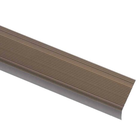 Trapprofielen L-vormig 15 st 100 cm aluminium bruin 3