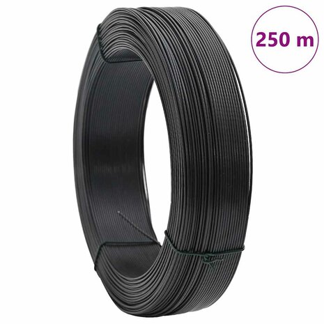 Hekbinddraad 250 m 1,6/2,5 mm staal antraciet 7