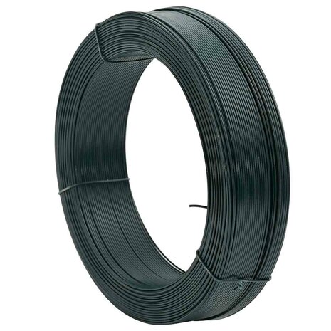 Hekbinddraad 250 m 2,3/3,8 mm staal zwartachtig groen 2