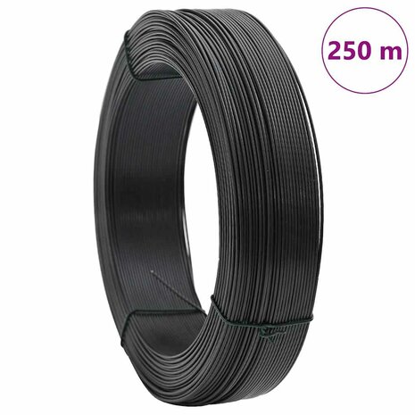 Hekbinddraad 250 m 2,3/3,8 mm staal antraciet 7