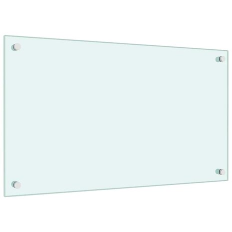 Spatscherm keuken 70x40 cm gehard glas melkwit 5