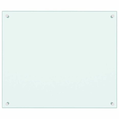 Spatscherm keuken 70x60 cm gehard glas melkwit 2