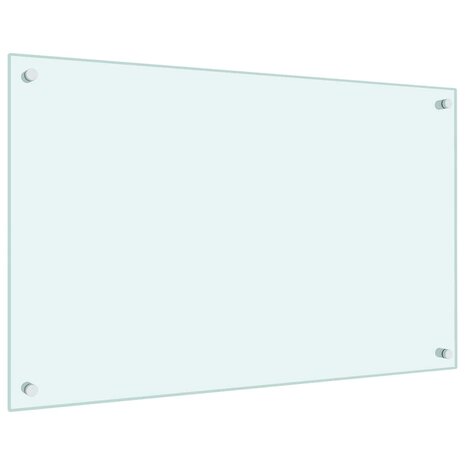 Spatscherm keuken 80x50 cm gehard glas melkwit 5