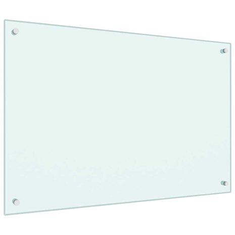 Spatscherm keuken 90x60 cm gehard glas melkwit 5