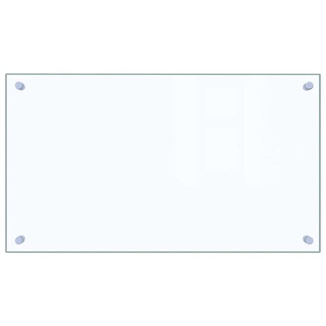 Spatscherm keuken 70x40 cm gehard glas transparant 2