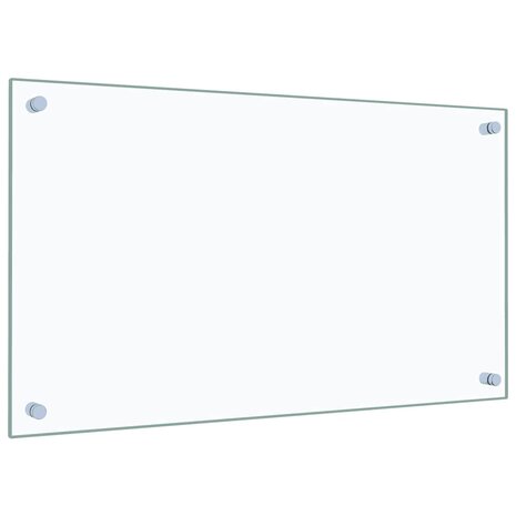 Spatscherm keuken 70x40 cm gehard glas transparant 5