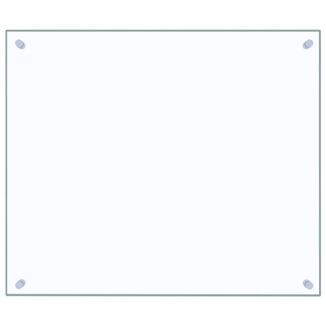 Spatscherm keuken 70x60 cm gehard glas transparant 2