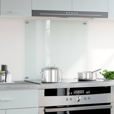 Spatscherm keuken 70x60 cm gehard glas transparant 3