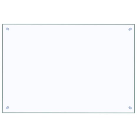 Spatscherm keuken 90x60 cm gehard glas transparant 2