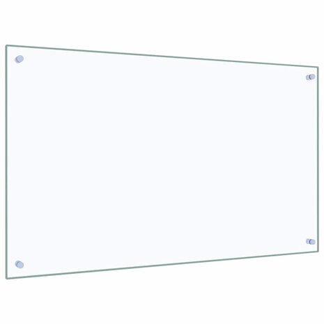 Spatscherm keuken 100x60 cm gehard glas transparant 5