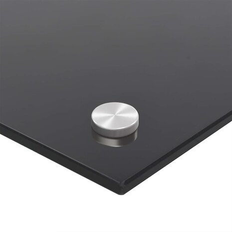  Spatscherm keuken 100x40 cm gehard glas zwart 9