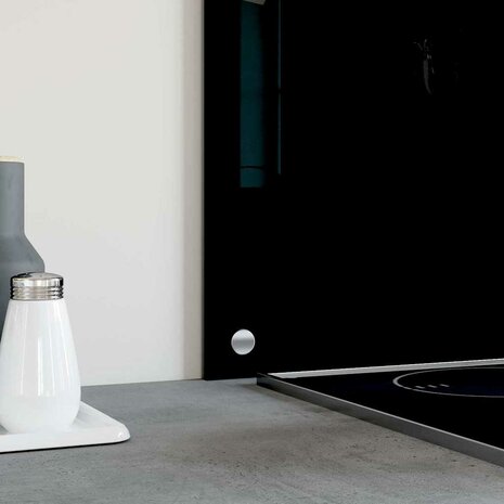  Spatscherm keuken 100x60 cm gehard glas zwart 4