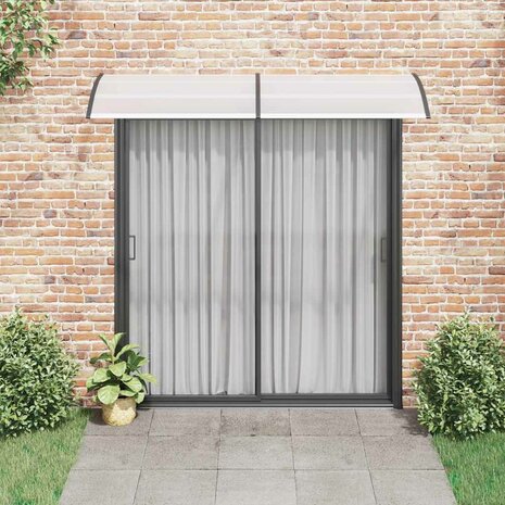 Deurluifel 240x75 cm PC zwart en transparant 3