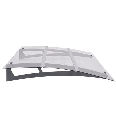 Deurluifel 150x90 cm PET zilverkleurig en transparant 3
