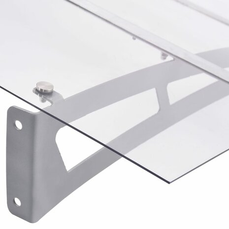 Deurluifel 150x90 cm PET zilverkleurig en transparant 4