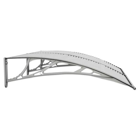 Deurluifel 150x100 cm polycarbonaat grijs 5