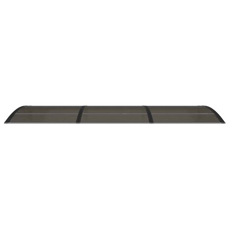 Deurluifel 300x100 cm polycarbonaat zwart 4