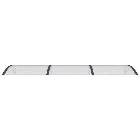 Deurluifel 300x75 cm polycarbonaat zwart en transparant 4