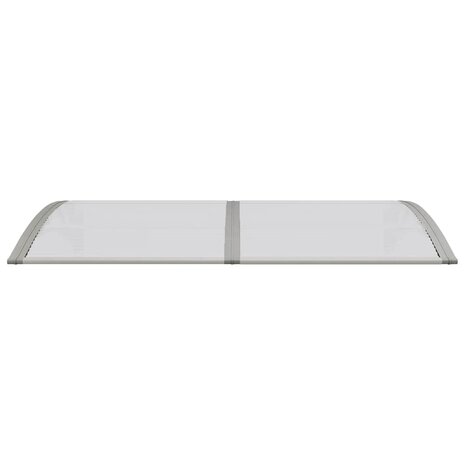 Deurluifel 150x75 cm polycarbonaat grijs 4