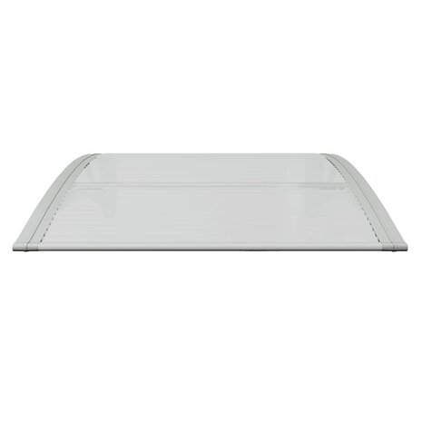 Deurluifel Grijs en Transparant 80x75 cm Polycarbonaat 4