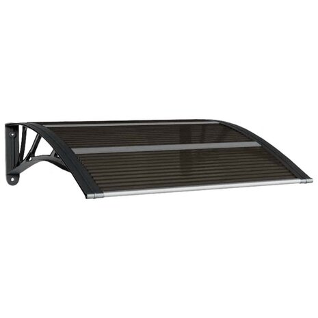 Deurluifel Zwart 80x75 cm Polycarbonaat 2