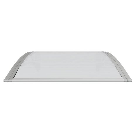 Deurluifel Grijs en Transparant 100x75 cm Polycarbonaat 4