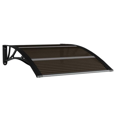 Deurluifel Zwart 100x75 cm Polycarbonaat 2