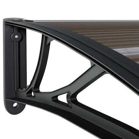 Deurluifel Zwart 100x75 cm Polycarbonaat 6