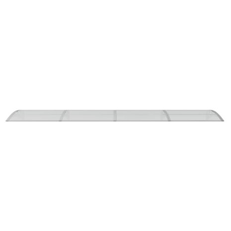 Deurluifel 400x75 cm polycarbonaat grijs en transparant 4