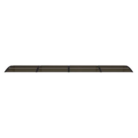 Deurluifel 400x75 cm polycarbonaat zwart 4